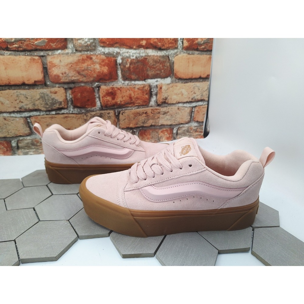 New Vans Knu Stack Rose Gum Sneakers Women Sz 5.5 / Youth‎ GS 4.0 Platform Lift